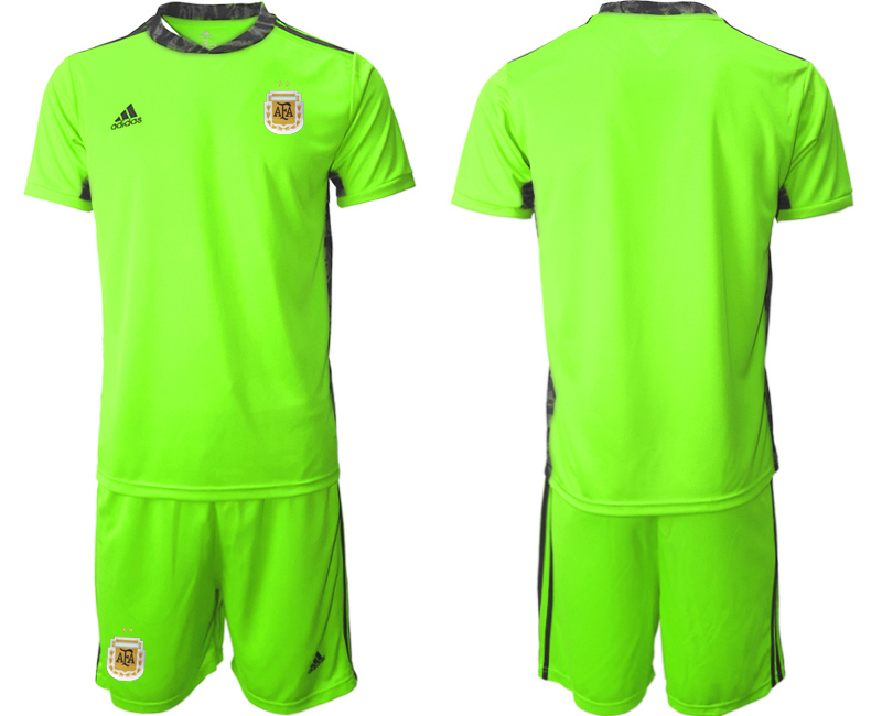 Men 2020-2021 Season National team Argentina goalkeeper green Soccer Jersey2->argentina jersey->Soccer Country Jersey